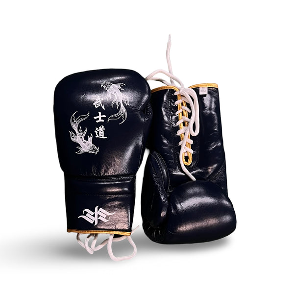 “The Way of the Warrior” Leather Boxing Gloves