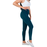 Teal Crossover Leggings