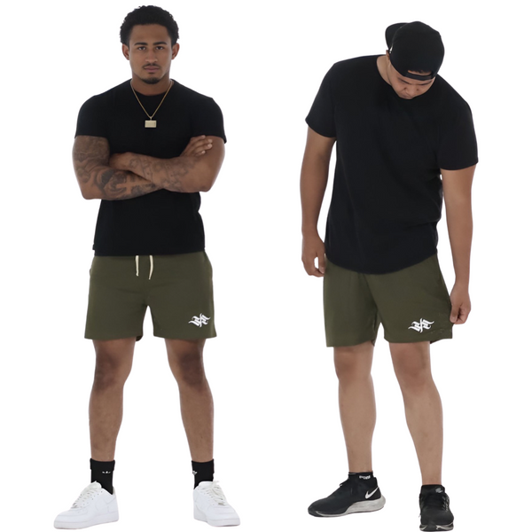 Army Green Mesh Shorts