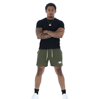 Army Green Mesh Shorts