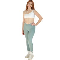 Sky Blue Crossover Leggings