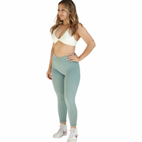 Sky Blue Crossover Leggings