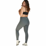 Gray Crossover Leggings